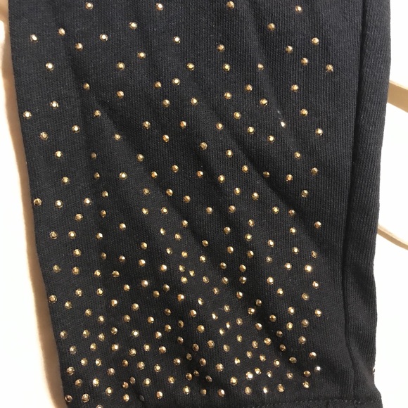 2 pairs of black justice sweatpants gold sparkles - Picture 4 of 6